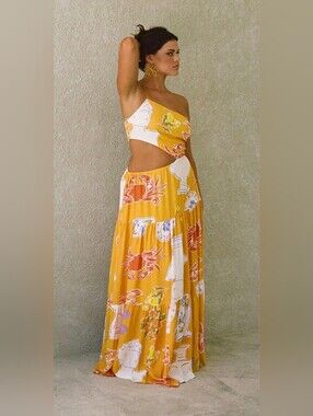 NWT Sabo Aliza Dress - Ciao Yellow, Small